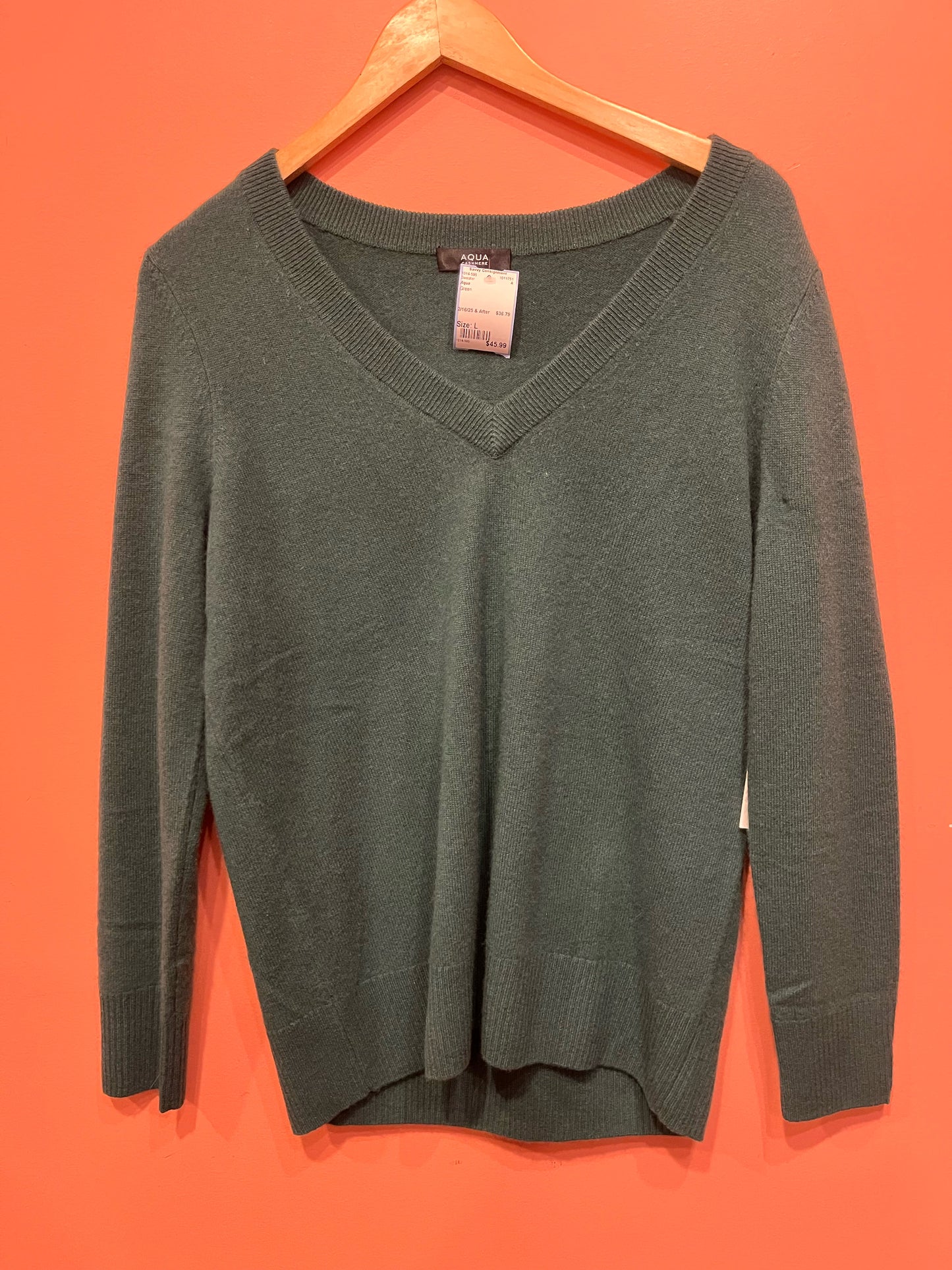 Size L Aqua Sweater